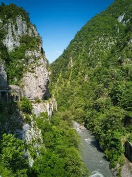 River in the gorge Stock Photos