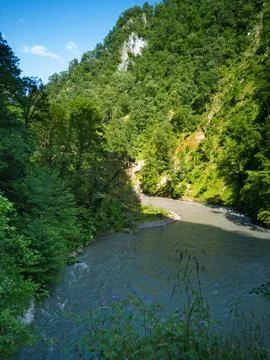 River in the gorge Stock Photos