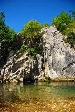 River with gorges Stock Photos