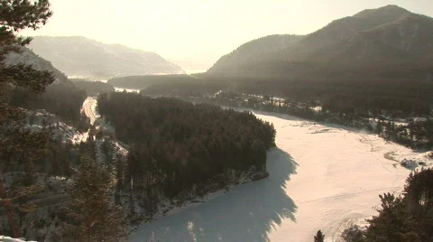 River high view Stock Footage 788859