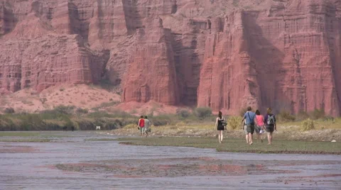 River Hike 4 Stock Footage 920872
