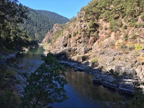 River &amp; Hills Stock Photos
