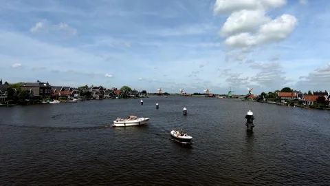 The river in Holland Stock Footage 205880732