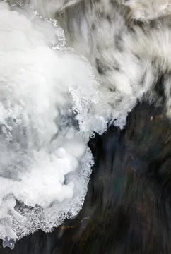 River ice. river in winter Stock Photos