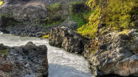 River in Iceland - 3 Stock Footage 12417018