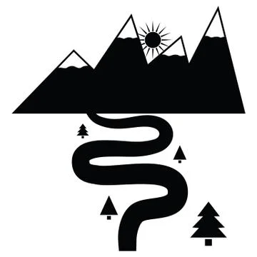 River icon Stock Illustration