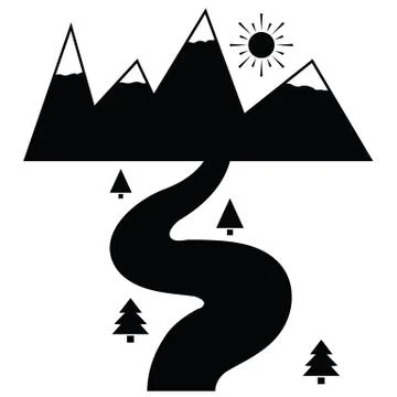 River icon Stock Illustration