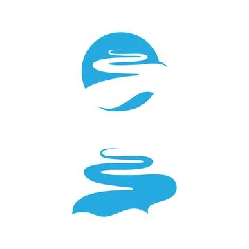 River icon vector illustration design Stock Illustration