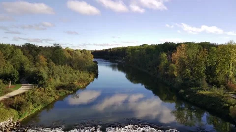 River Iller in Bavaria 動画素材 152521364