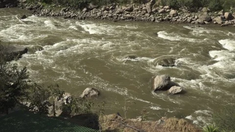 River on Inca trail. Cusco, Peru. Stock Footage 130430042