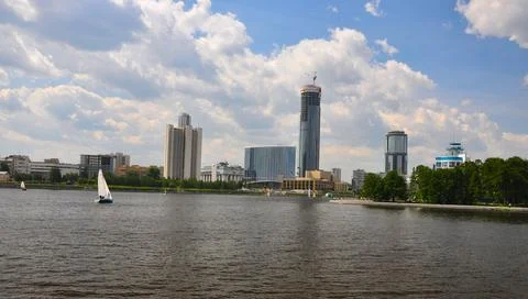 The river Iset Stock Photos