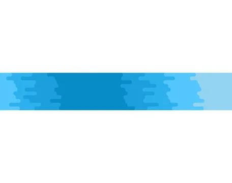 River isolated. Blue clean water stream on white background. Vector illustrati Stock Illustration
