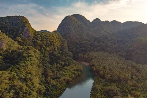 River in the jungle Stock Photos