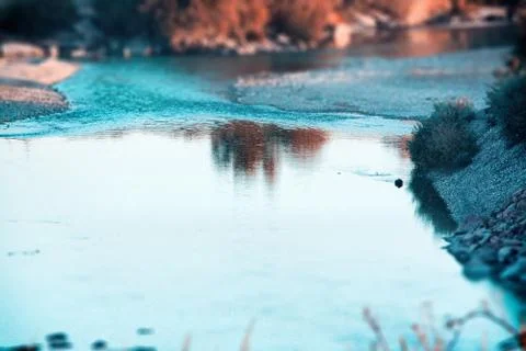 The river "Karatal". Stock Photos