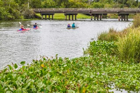 River kayaking Stock Photos