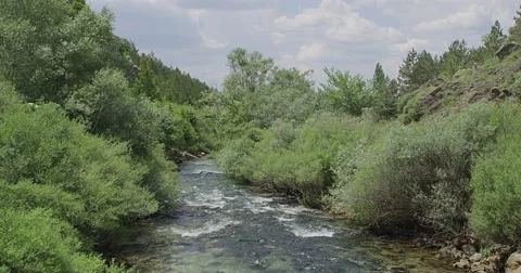 River Krka in Knin Stock Footage 57838982