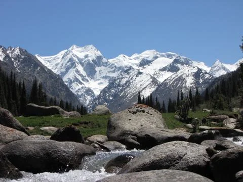 River in Kyrgyzstan Stock Photos