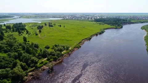 River lake Bush locality Stock Footage 139933592