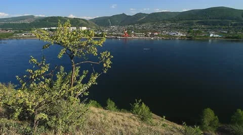 River landscape 001 Stock Footage 11499362