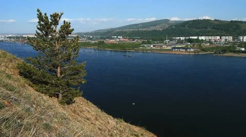 River landscape. 004 Stock Footage 11499373