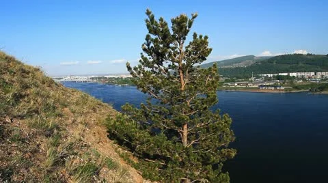 River landscape 006 Video stock 11499344