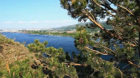 River landscape. 007 스톡 동영상 11501411