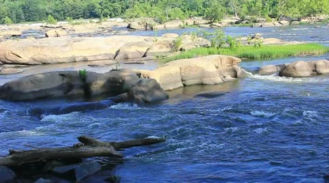 River landscape Stock Footage 11058737