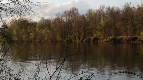 River landscape Stock Footage 22935263