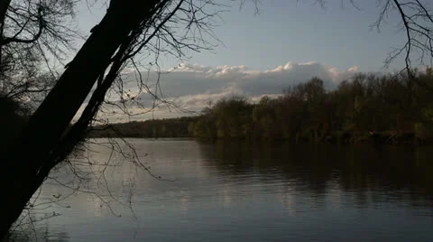 River landscape Stock Footage 22935297