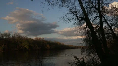 River landscape Stock Footage 22935313