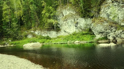 River landscape Stock Footage 48368402