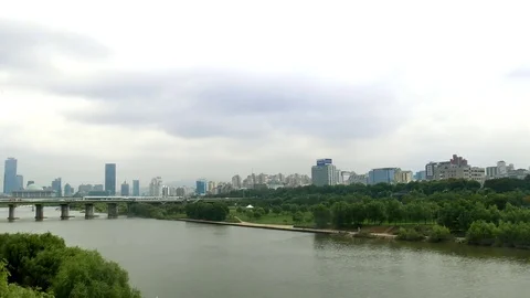 River landscape: 스톡 동영상 80191163