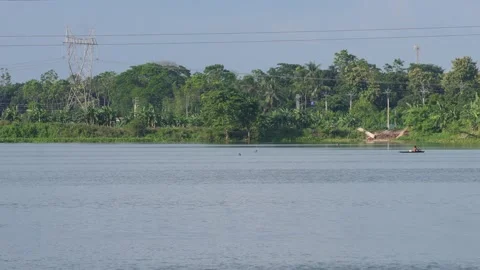 River landscape Stock Footage 344816331