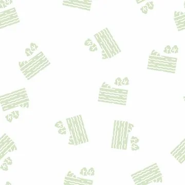 River landscape glyph seamless pattern Stock-Illustration