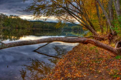 River landscape in hdr Stock Photos
