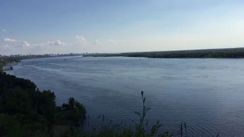 The river landscape with mountains Stock Footage 78784620