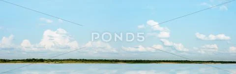 River landscape a panorama Stock Photos