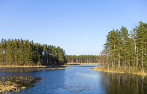 River landscape Stock Photos