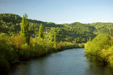 River landscape Foto stock