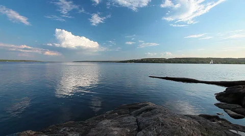 River landscape - timelapse Stock Footage 5164676
