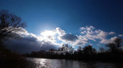 River landscape. timelapse. Stock Footage 56945882