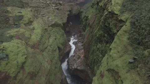 River in a large gorge Video stock 160974961