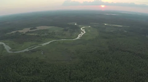 River at late summer evening Video stock 63592150
