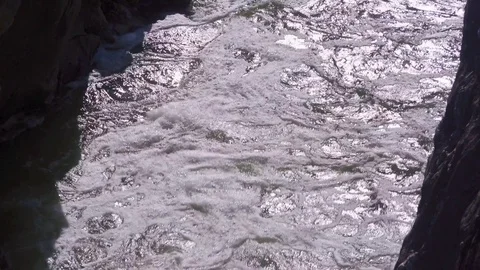 River in the Lava Fields Stock Footage 84576184