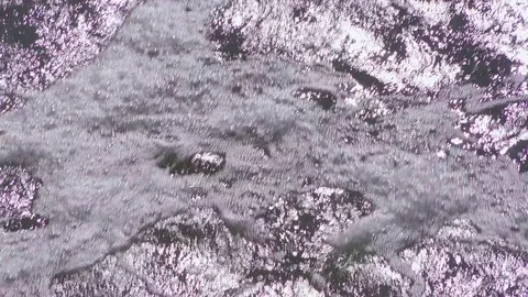 River in the Lava Fields Video stock 84576226