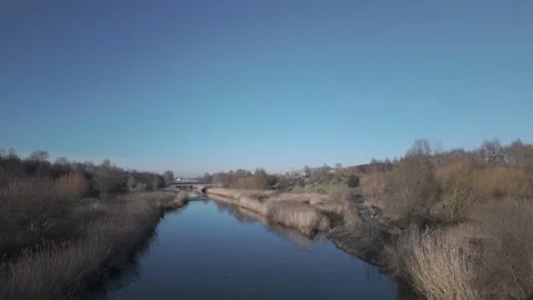 River Lea - Queen Elizabeth Olympic Park Stock Footage 300784928