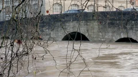 River level rising Stock Footage 12621700