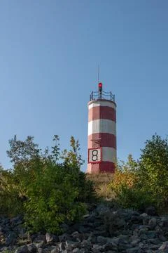 River lighthouse Foto stock