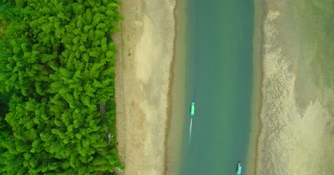 River  Lijing  green Video stock 69014272