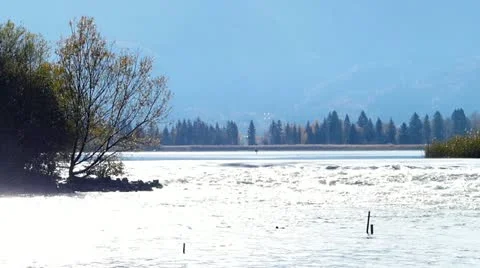 River loisach Stock Footage 12388922